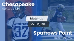 Matchup: Chesapeake vs. Sparrows Point  2019