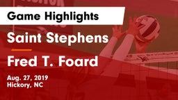 Saint Stephens  vs Fred T. Foard  Game Highlights - Aug. 27, 2019