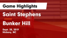 Saint Stephens  vs Bunker Hill Game Highlights - Sept. 28, 2019