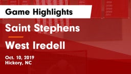 Saint Stephens  vs West Iredell  Game Highlights - Oct. 10, 2019