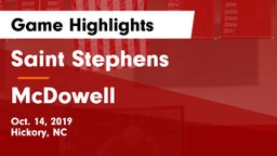 Saint Stephens  vs McDowell   Game Highlights - Oct. 14, 2019