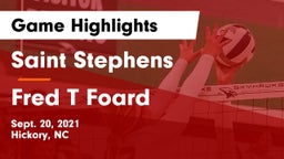 Saint Stephens  vs Fred T Foard Game Highlights - Sept. 20, 2021