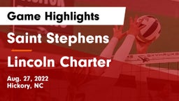 Saint Stephens  vs Lincoln Charter Game Highlights - Aug. 27, 2022