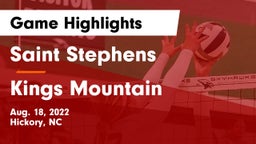 Saint Stephens  vs Kings Mountain  Game Highlights - Aug. 18, 2022
