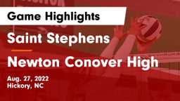 Saint Stephens  vs Newton Conover High Game Highlights - Aug. 27, 2022