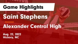 Saint Stephens  vs Alexander Central High Game Highlights - Aug. 22, 2022