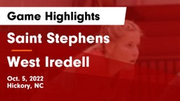 Saint Stephens  vs West Iredell  Game Highlights - Oct. 5, 2022