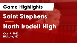 Saint Stephens  vs North Iredell High Game Highlights - Oct. 9, 2022