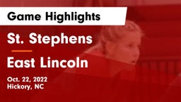 St. Stephens  vs East Lincoln Game Highlights - Oct. 22, 2022