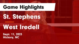 St. Stephens  vs West Iredell  Game Highlights - Sept. 11, 2023