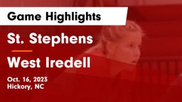 St. Stephens  vs West Iredell  Game Highlights - Oct. 16, 2023