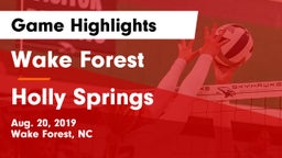 Wake Forest  vs Holly Springs  Game Highlights - Aug. 20, 2019