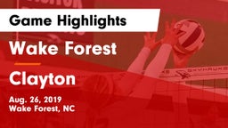 Wake Forest  vs Clayton  Game Highlights - Aug. 26, 2019