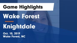 Wake Forest  vs Knightdale  Game Highlights - Oct. 10, 2019