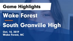 Wake Forest  vs South Granville High Game Highlights - Oct. 14, 2019