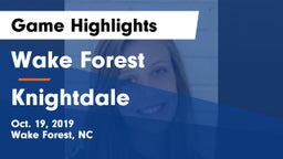 Wake Forest  vs Knightdale  Game Highlights - Oct. 19, 2019