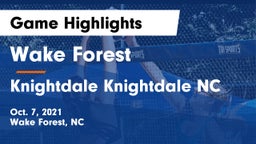 Wake Forest  vs Knightdale  Knightdale NC Game Highlights - Oct. 7, 2021