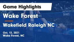 Wake Forest  vs Wakefield  Raleigh NC Game Highlights - Oct. 12, 2021