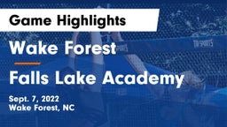 Wake Forest  vs Falls Lake Academy Game Highlights - Sept. 7, 2022