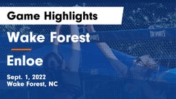 Wake Forest  vs Enloe  Game Highlights - Sept. 1, 2022