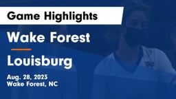 Wake Forest  vs Louisburg  Game Highlights - Aug. 28, 2023