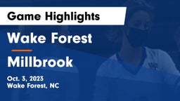 Wake Forest  vs Millbrook  Game Highlights - Oct. 3, 2023