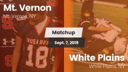 Matchup: Mt. Vernon vs. White Plains  2018