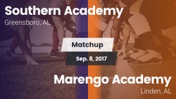 Matchup: Southern Academy vs. Marengo Academy  2017