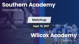Matchup: Southern Academy vs. Wilcox Academy  2017