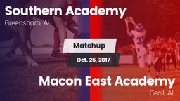 Matchup: Southern Academy vs. Macon East Academy  2017