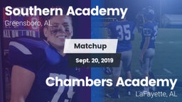 Matchup: Southern Academy vs. Chambers Academy  2019