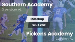 Matchup: Southern Academy vs. Pickens Academy  2020