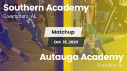 Matchup: Southern Academy vs. Autauga Academy  2020
