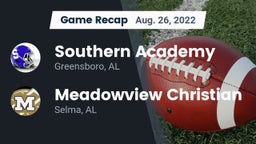 Recap: Southern Academy  vs. Meadowview Christian  2022