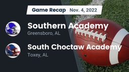 Recap: Southern Academy  vs. South Choctaw Academy  2022