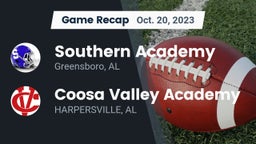 Recap: Southern Academy  vs. Coosa Valley Academy 2023