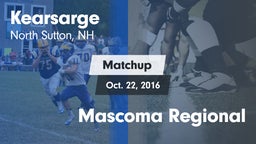 Matchup: Kearsarge vs. Mascoma Regional  2016