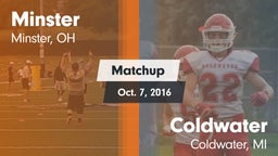 Matchup: Minster  vs. Coldwater  2016