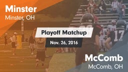 Matchup: Minster  vs. McComb  2016