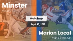 Matchup: Minster  vs. Marion Local  2017