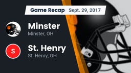 Recap: Minster  vs. St. Henry  2017