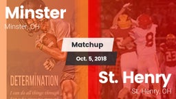 Matchup: Minster  vs. St. Henry  2018