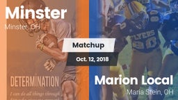 Matchup: Minster  vs. Marion Local  2018