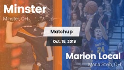 Matchup: Minster  vs. Marion Local  2019