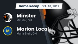 Recap: Minster  vs. Marion Local  2019