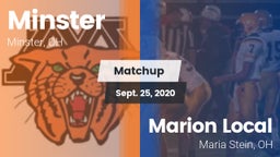 Matchup: Minster  vs. Marion Local  2020