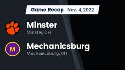Recap: Minster  vs. Mechanicsburg  2022