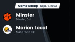 Recap: Minster  vs. Marion Local  2023