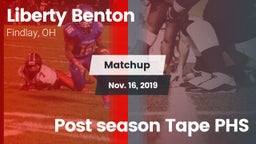 Matchup: Liberty Benton High vs. Post season Tape PHS 2019