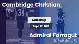 Matchup: Cambridge Christian vs. Admiral Farragut  2017